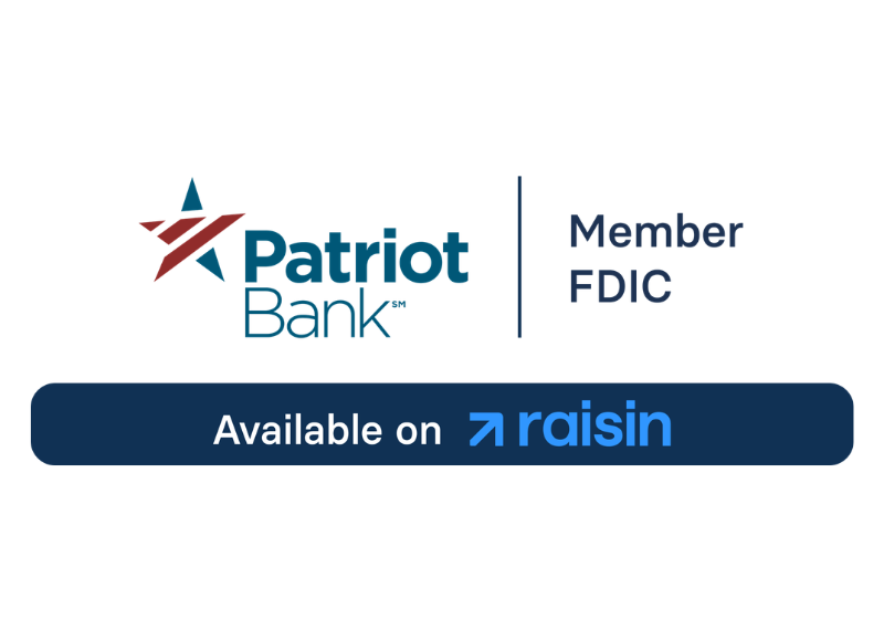 Patriot Bank Powered by Raisin Patriot Bank Powered by Raisin